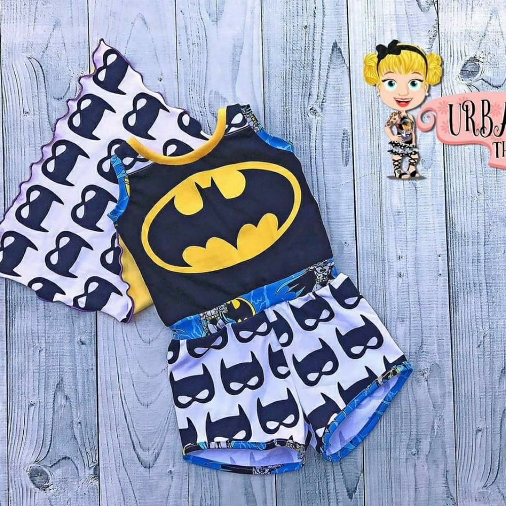 Handmade Batman Romper